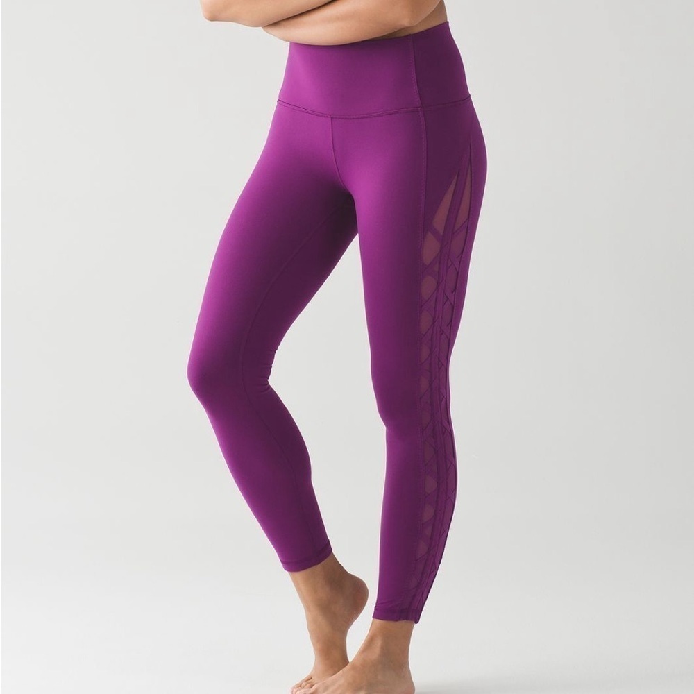 Lululemon High Times Pant (Rhythm) Chilled Grape size 4